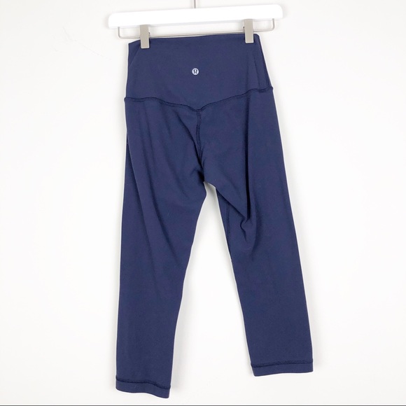 lululemon athletica Pants - Lululemon Pushing Limits Crop (Nulu 21") Navy